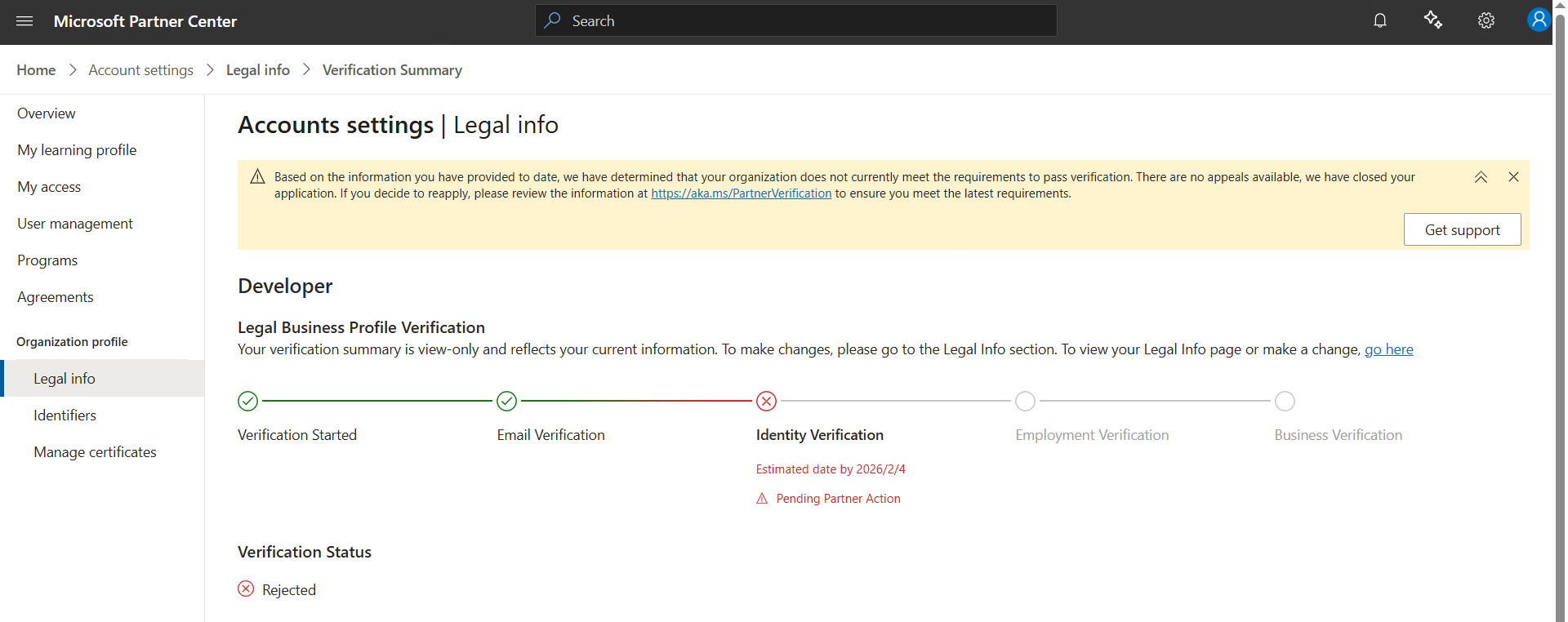 WHQL certificate rejected with trial Global Admin account – What to do ...