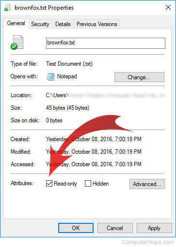 How to Edit or Rename a Read-only File