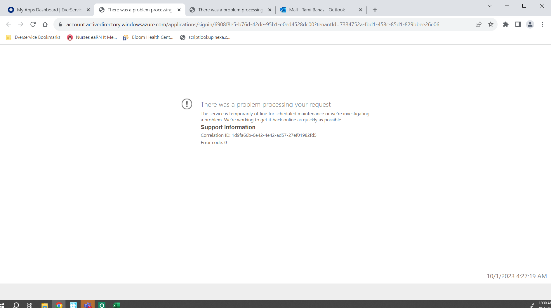 scheduled maintenance or we're investigating a problem - Microsoft Q&A