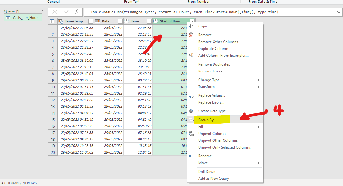 Grouping Time in Power Query - Microsoft Q&A