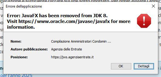 error Java