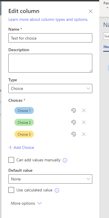 Sharepoint Choice Columns - Microsoft Q&A