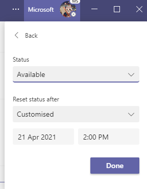Automatic Teams status changes - Microsoft Q&A