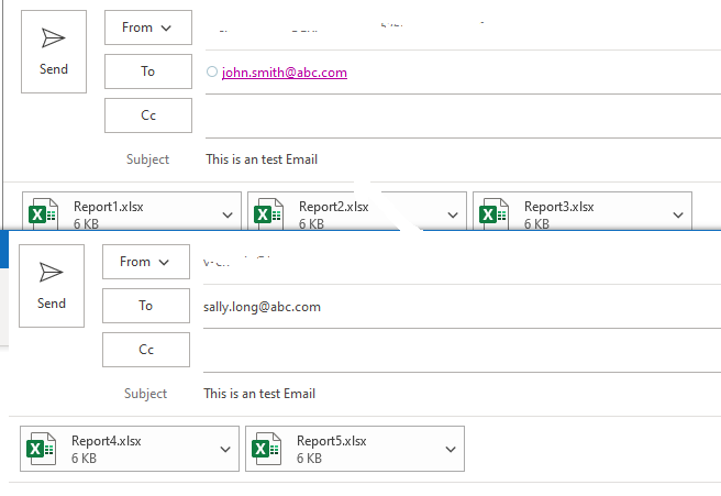 Excel VBA - Create Email based on list of recipients with different ...