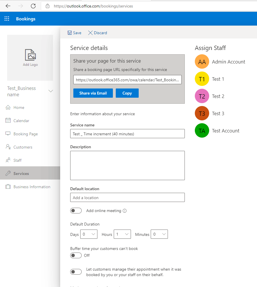 Bookings Time increments issue - Microsoft Q&A