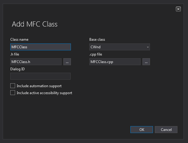 AddMFCClass