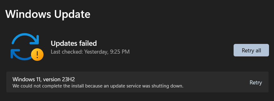 I have this update stuck on downloading - Microsoft Q&A