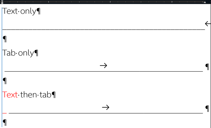 The tab leader adds unwanted space. - Microsoft Q&A