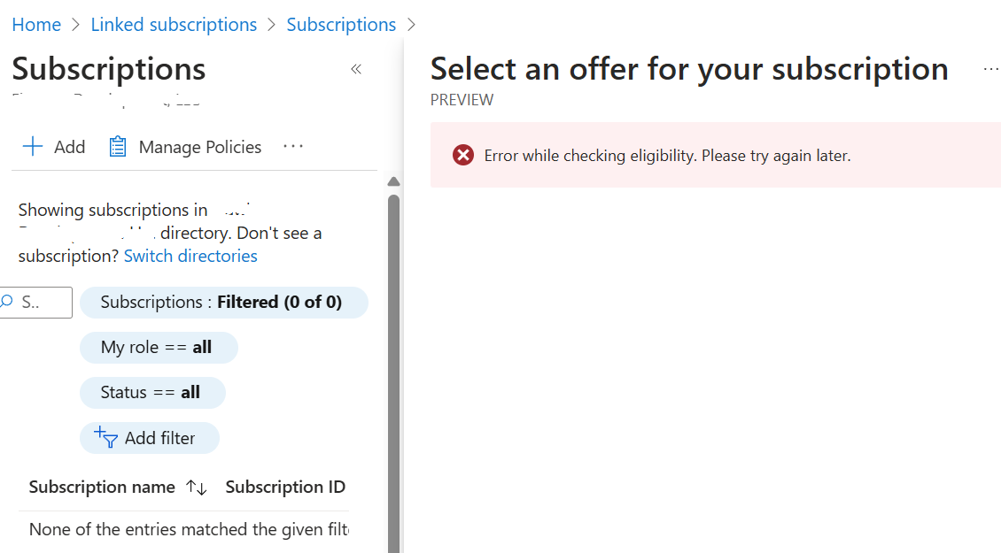 Completely broken Azure experience - Microsoft Q&A