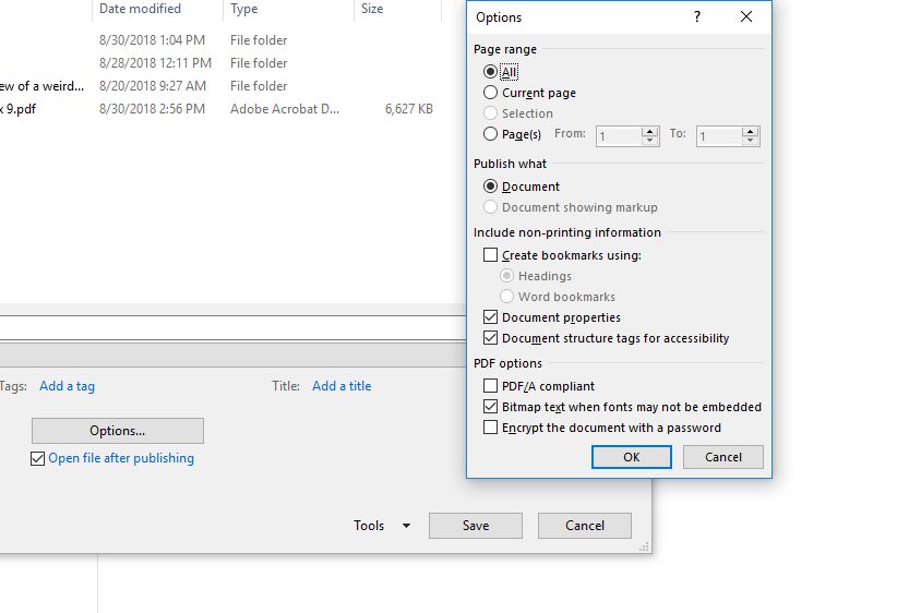 How to convert a docx document into pdf ignoring the cross-references ...