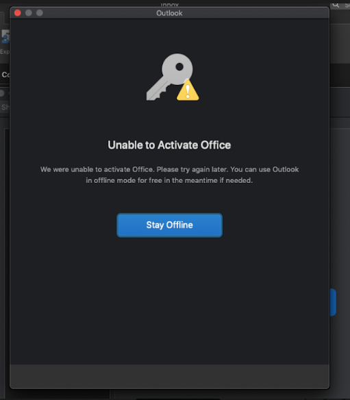 Unable to Activate Office on the Mac - Microsoft Q&A