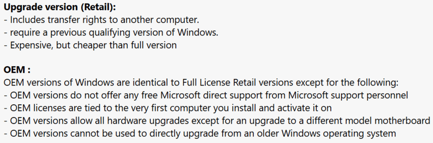 OEM key question - Microsoft Q&A