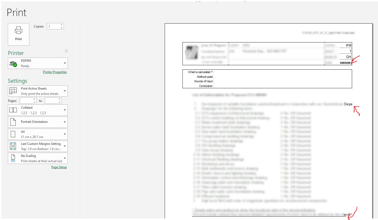 Page break preview not matching print preview - Microsoft Q&A