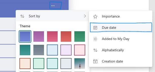 Microsoft to do app task won't set in chronological order. How can it ...