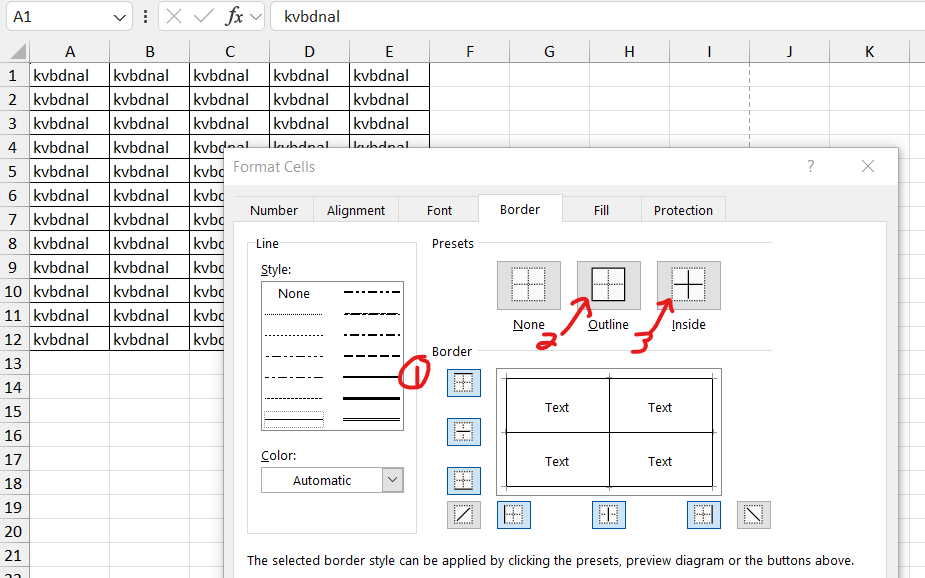 why are some but not all grid lines printing on my excel spread sheet
