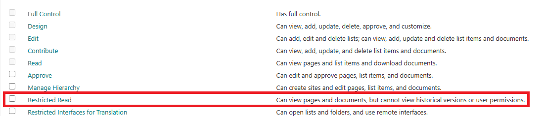 How to hide Share point site settings for read only user - Microsoft Q&A