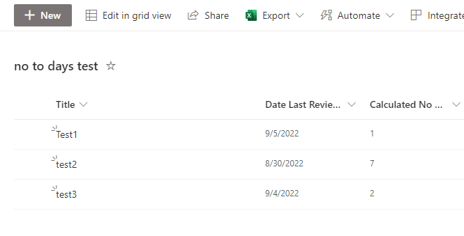 Days between date & Today formula not updating - Microsoft Q&A
