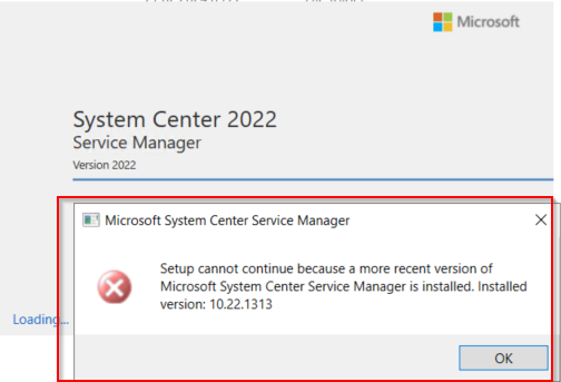 Cannot run SCSM 2022 
