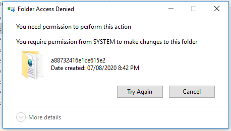 This folder cannot be deleted and need permissions. Can I delete it ...