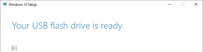You can click the small drive letter on the final screen to go directly to the bootable USB drive. 