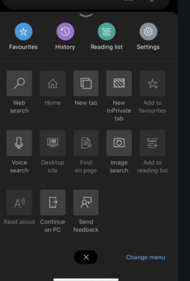 Edge for iOS Menus -- Icons vs. Tiles -- App makes changes without any ...
