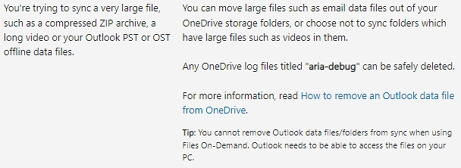 my One Drive folder is always syncing, always says it is 