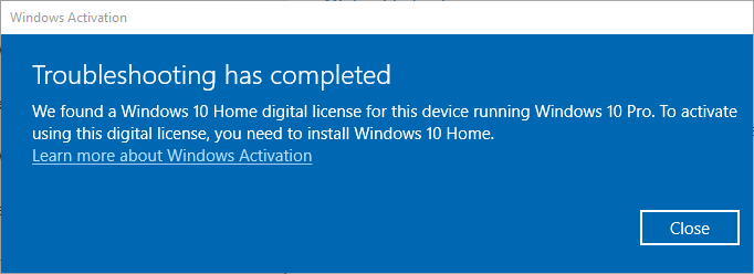 Windows 10 Activation Error - Microsoft Q&A