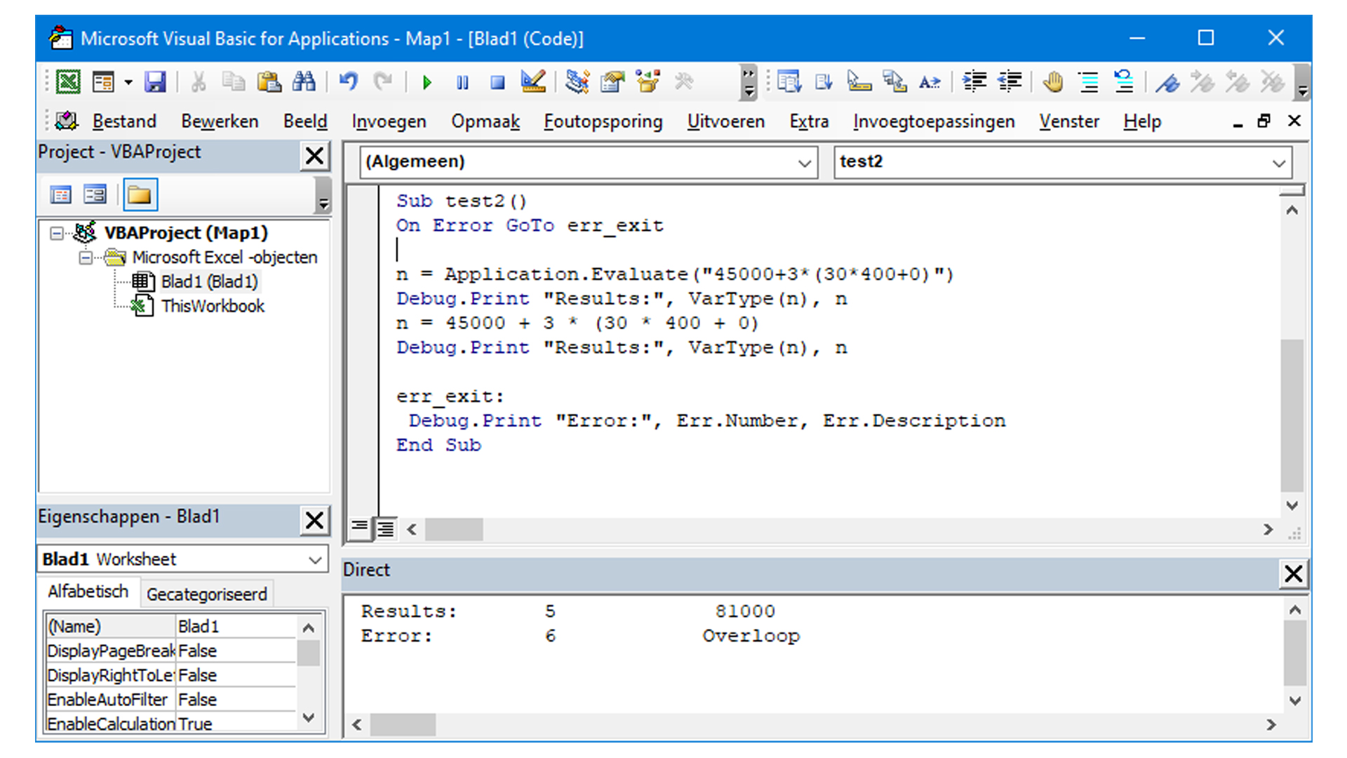 Excel VBA expression evaluation returns unexpected results - Microsoft Q&A