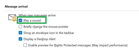 No Sound When Receiving New Emails - Microsoft Q&A