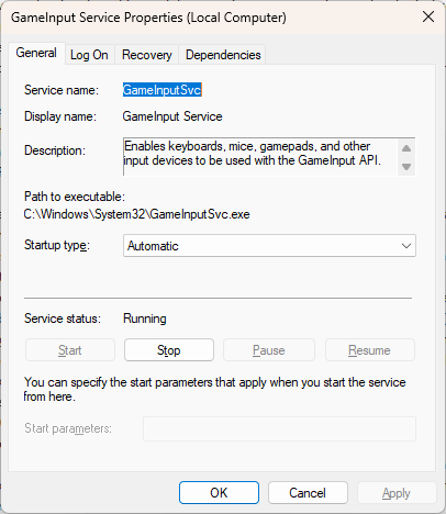 GameInput Service - Microsoft Q&A