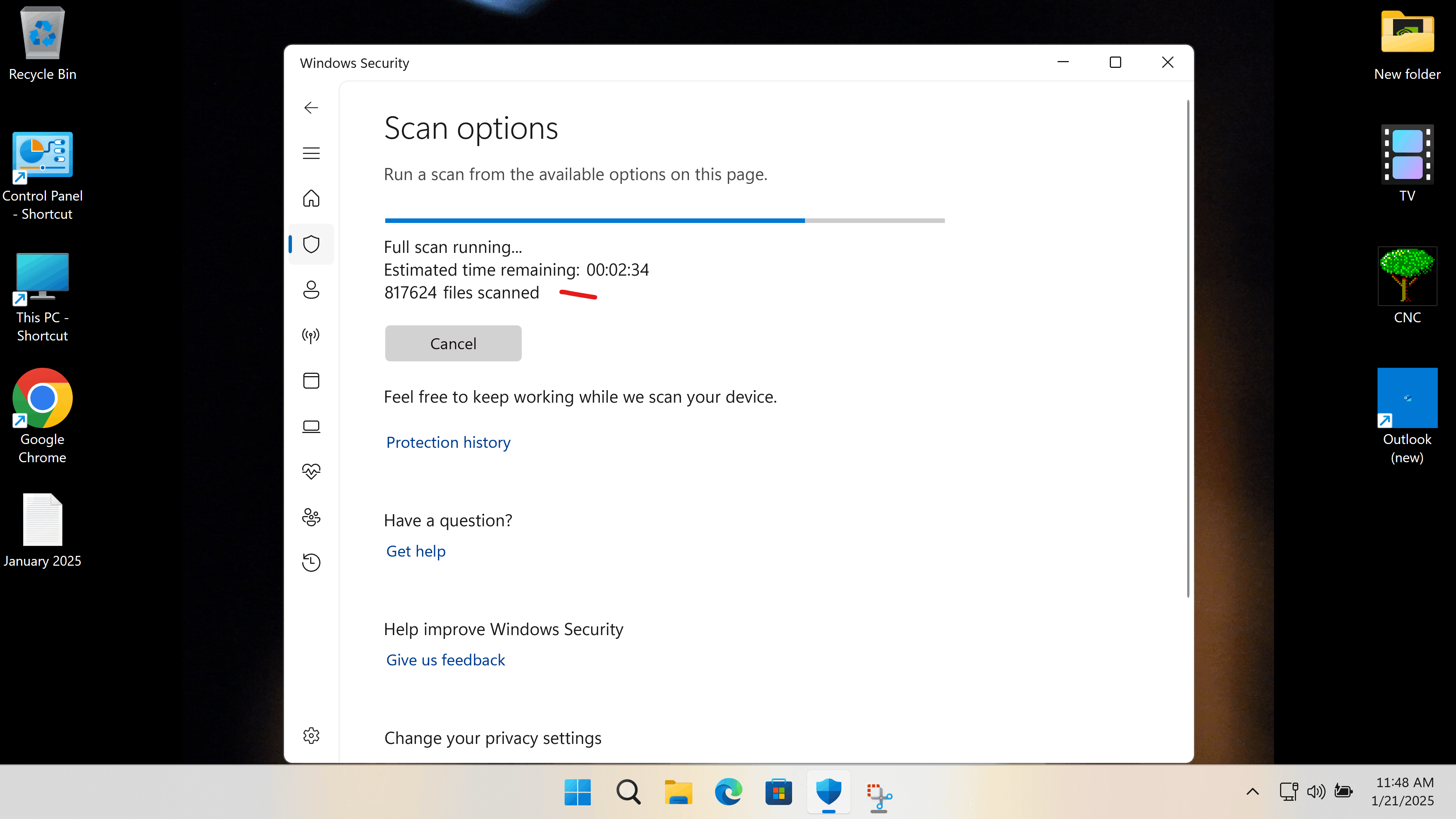 Windows Security Full Scan discrepancy in numbers - Microsoft Q&A
