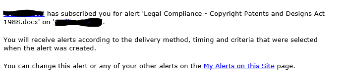 Alerts in SharePoint Not Working with Groups - Microsoft Q&A