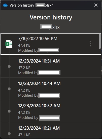 Why Would OneDrive Chose an Older Version as the Most Current ...