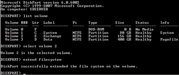 Disk enlargement display error - Microsoft Q&A