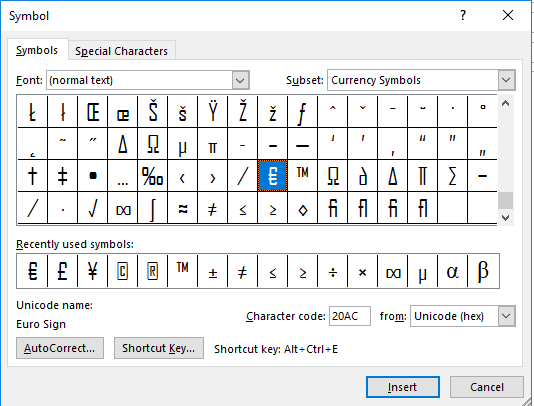 special characters - Microsoft Q&A