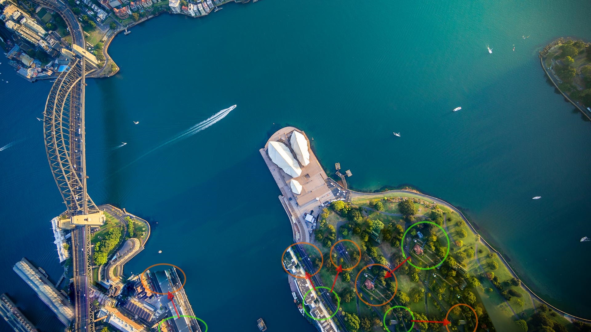 Bing wallpaper of Sydney Harbour has been edited - Microsoft Q\u0026A, image size:1920x1080