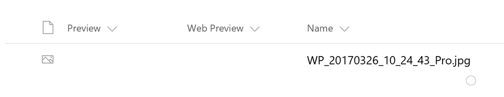 Preview in a List view of a Picture Library is not shown - Microsoft Q&A