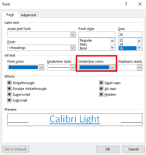 Underline of hyperlinks in Word - Microsoft Q&A