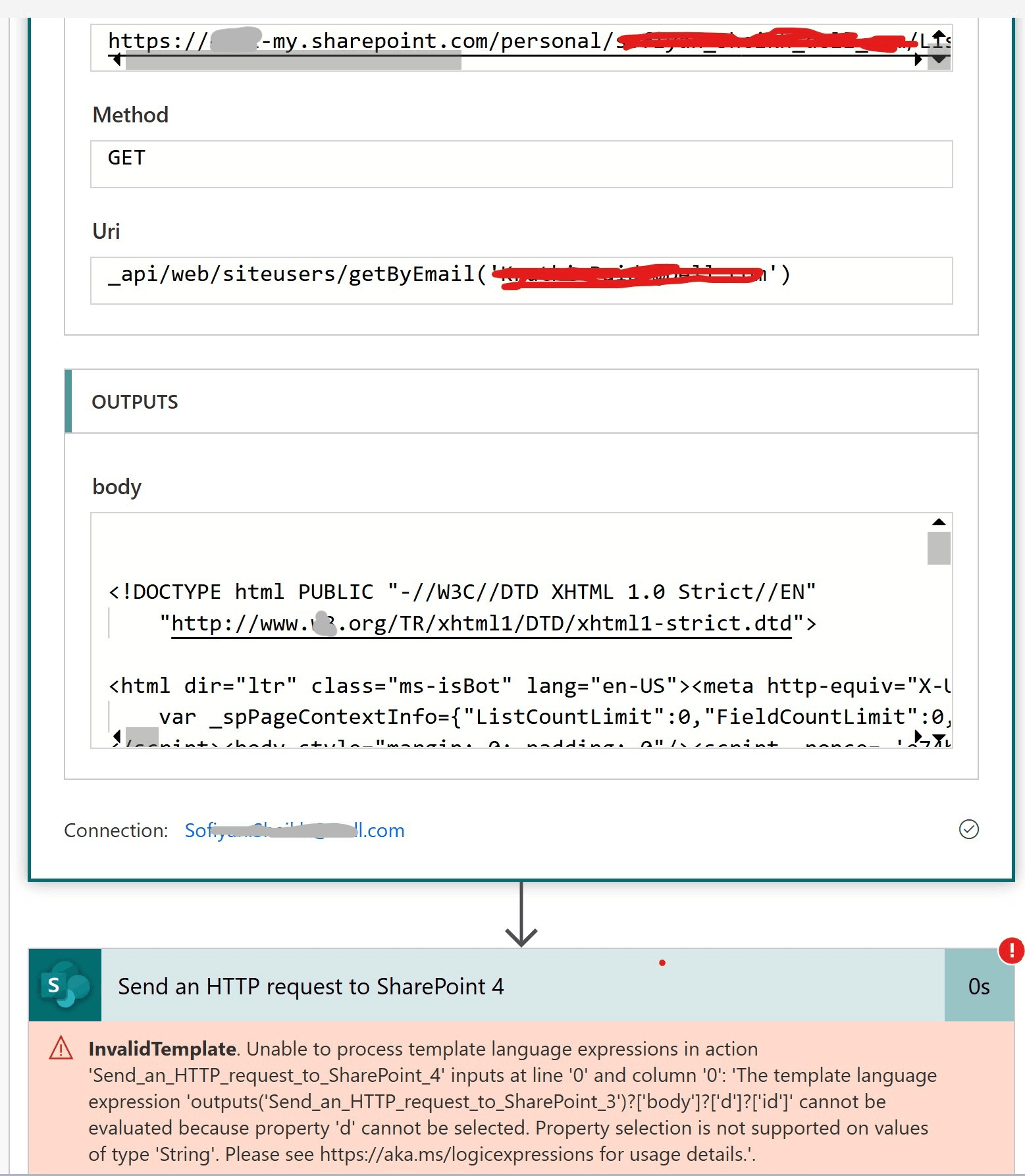 Power Automate: Sharepoint Rest API Error - Microsoft Q&A