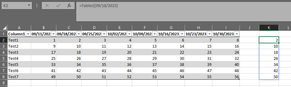 Excel cell reference changes when table data updates - Microsoft Q&A