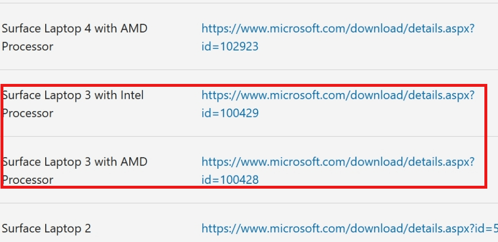 on my surface laptop 3, the 