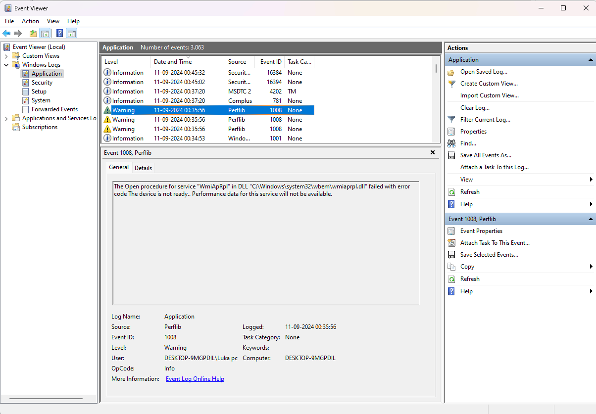 Warning in Event Viewer concerning security permissions - Microsoft Q&A