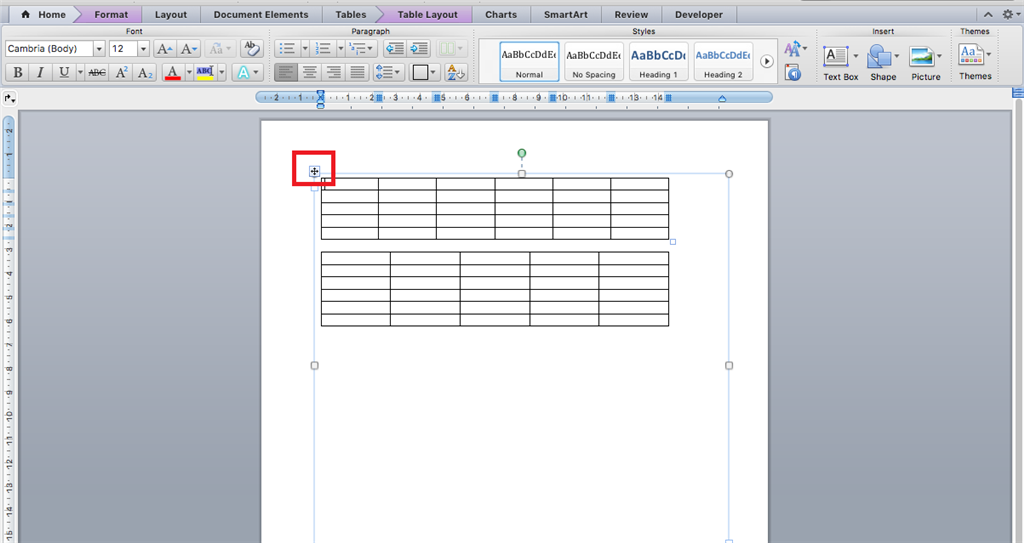 Tables within a textbox - Microsoft Q&A