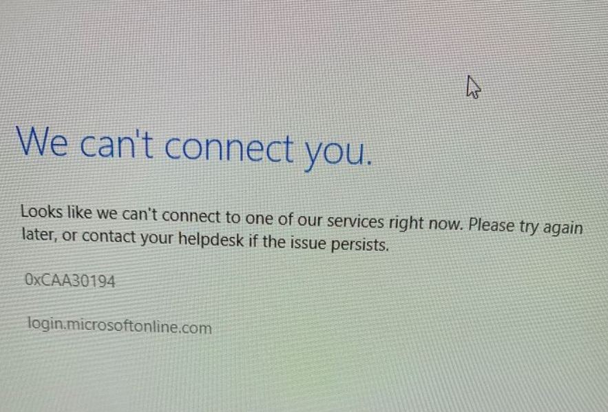 Error Page Whenever Opening Up any Office 365 applications (Words ...