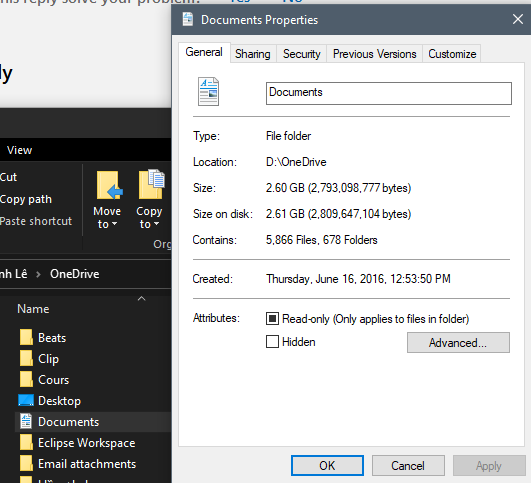 How to change Windows 10 default documents folder to Windows user's ...