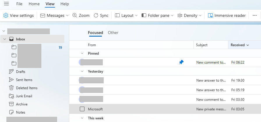 Unreadably Small Font in Outlook Inbox Message List - Microsoft Q&A