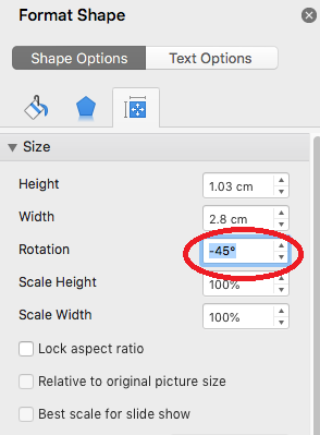 Aligning paragraph in PowerPoint along a diagonal edge of an image ...