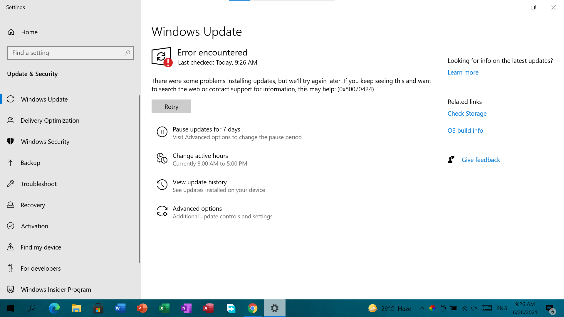 Windows update problem - Microsoft Q&A