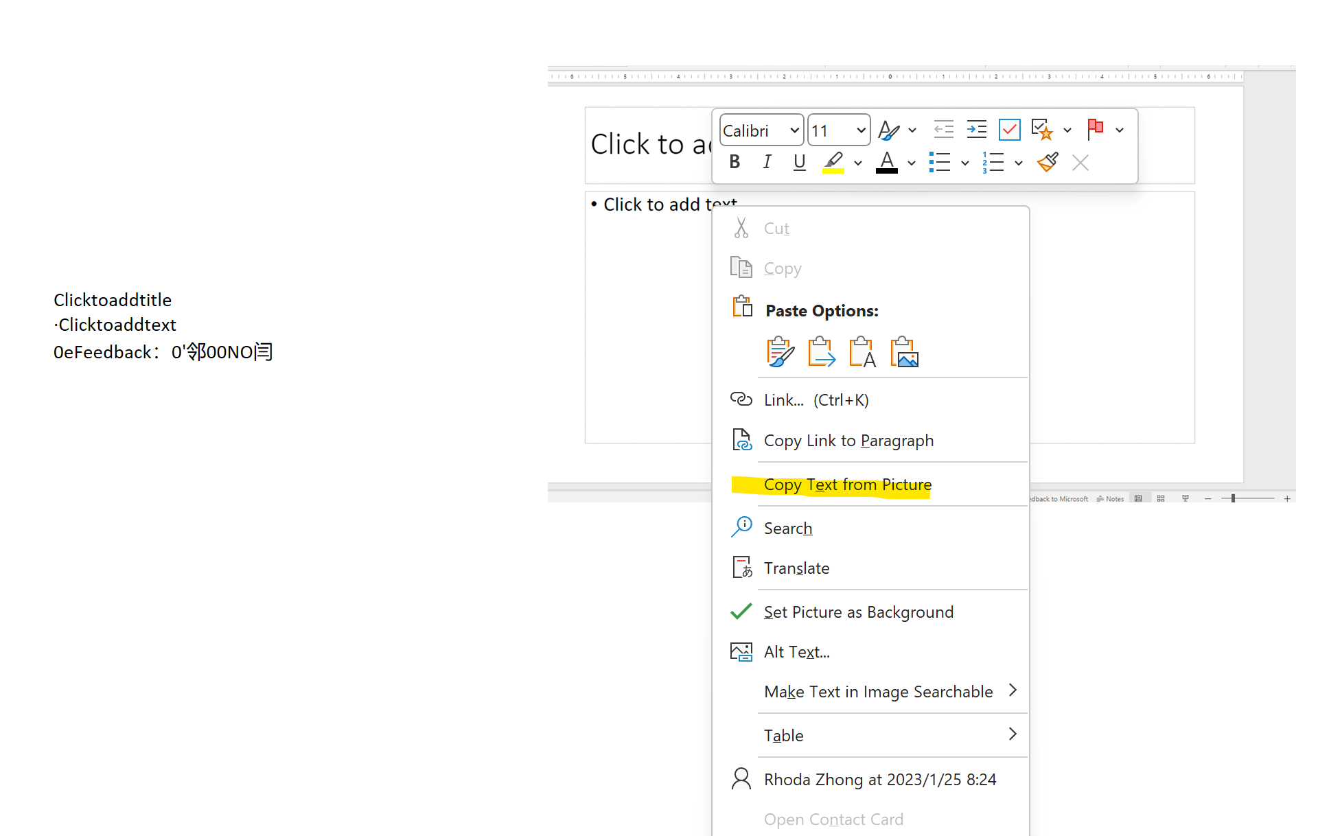 Copy text from picture and handwritten in OneNote - Microsoft Q&A
