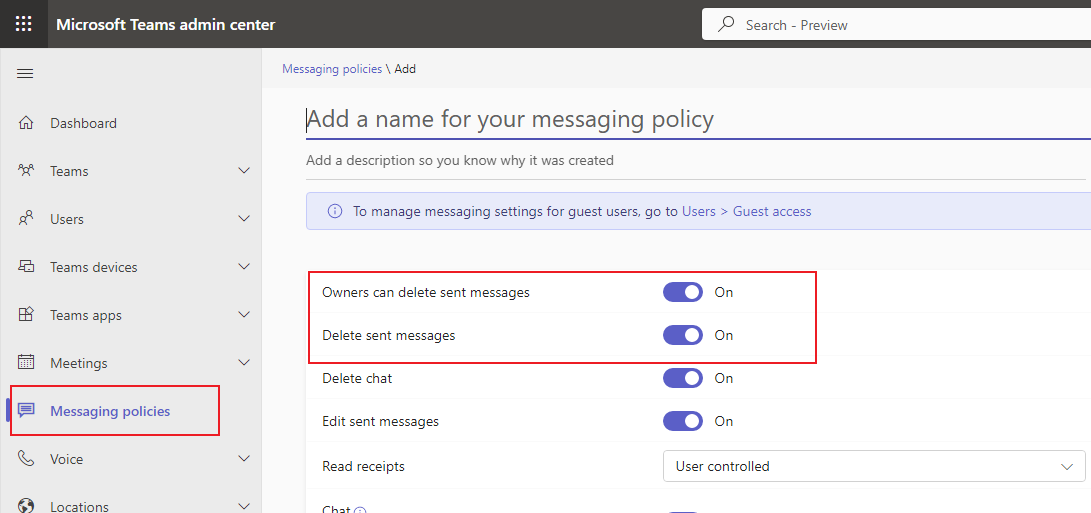 how to permanently delete a message in teams